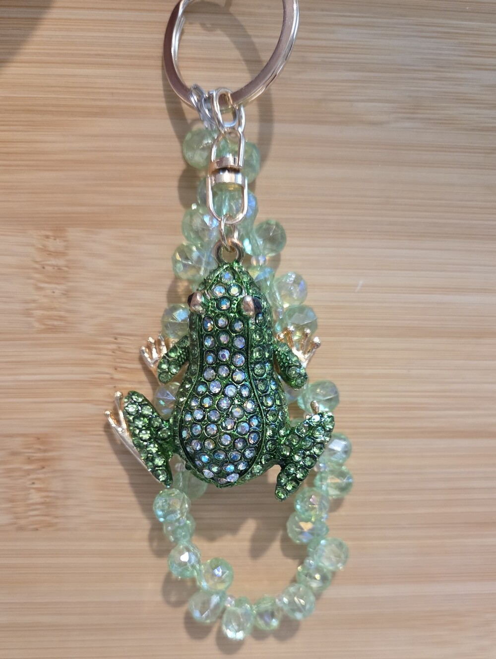 🐸 ✨ Luxury Gem-Encrusted Frog Keychain & Bag Charm ✨ 🐸